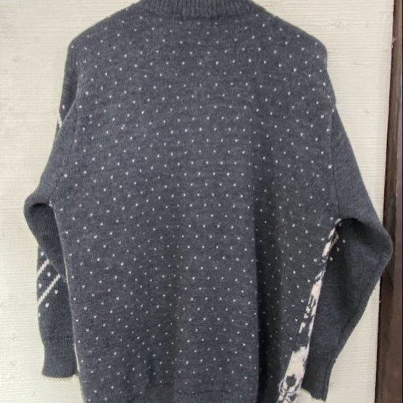 Vintage Carroll Reed Wool Angora Sweater Cardigan - Picture 4 of 9